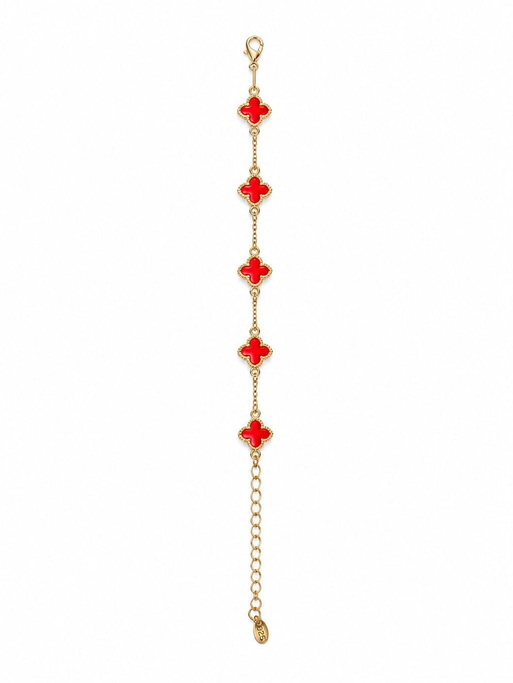 Pulsera de Tréboles Roja