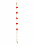 Pulsera de Tréboles Roja