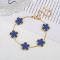 Pulsera de Tréboles Azul De Buena Suerte