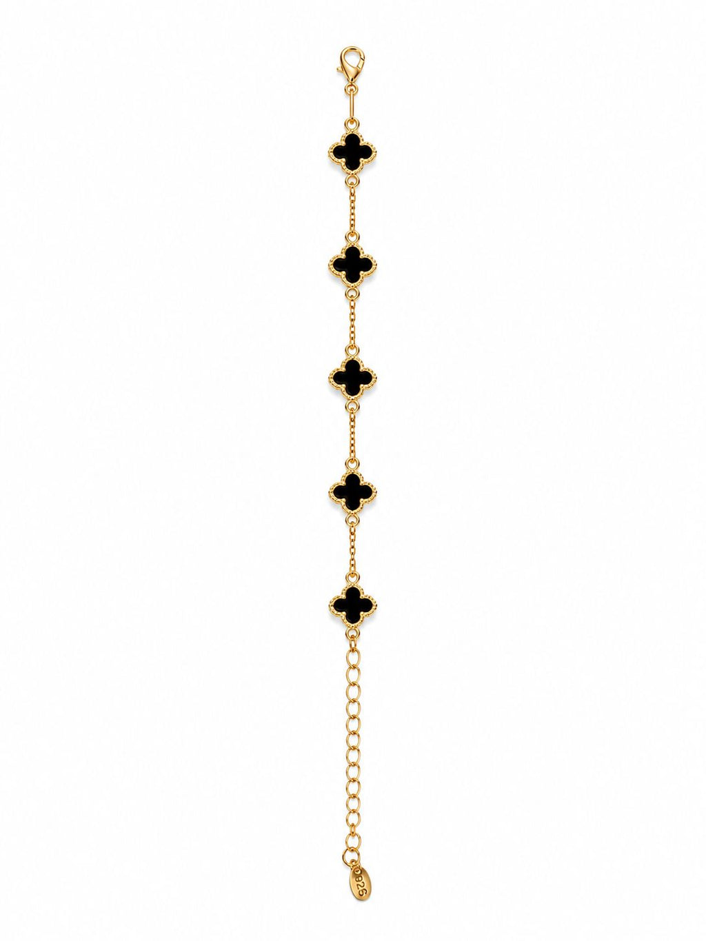 Pulsera de Tréboles Negra